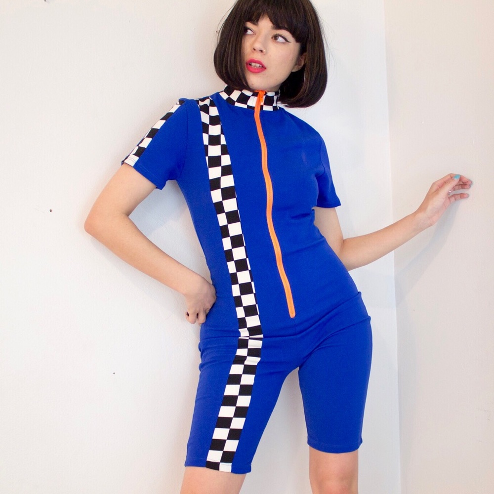 Blue dolls kill track suit onsie